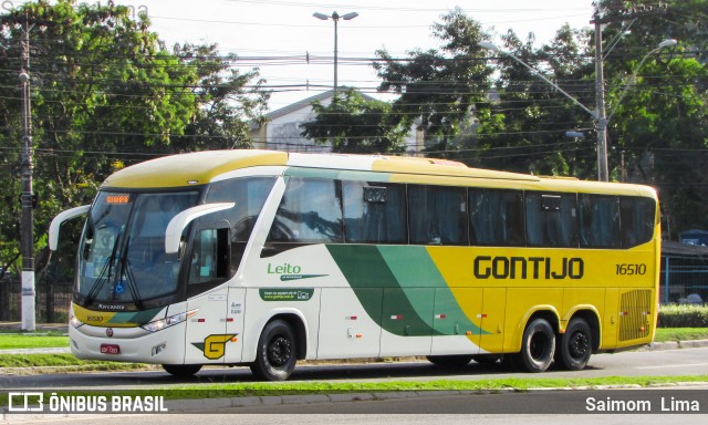 Empresa Gontijo de Transportes 16510 na cidade de Vitória, Espírito Santo, Brasil, por Saimom  Lima. ID da foto: 7162858.