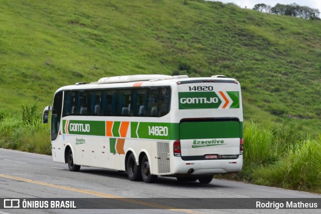 Empresa Gontijo de Transportes 14820 na cidade de João Monlevade, Minas Gerais, Brasil, por Rodrigo Matheus. Número da foto: #7162012.