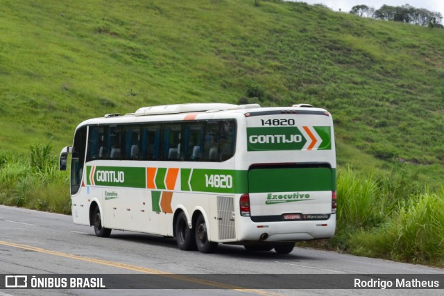 Empresa Gontijo de Transportes 14820 na cidade de João Monlevade, Minas Gerais, Brasil, por Rodrigo Matheus. ID da foto: 7162012.