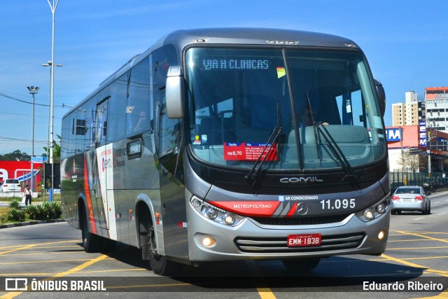 Viação Pirajuçara 11.095 na cidade de Taboão da Serra, São Paulo, Brasil, por Eduardo Ribeiro. ID da foto: 7159913.