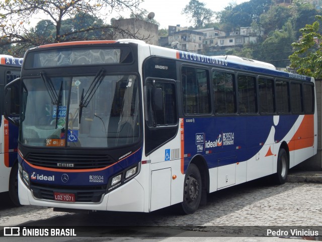 Viação Ideal B28504 na cidade de Rio de Janeiro, Rio de Janeiro, Brasil, por Pedro Vinicius. ID da foto: 7161569.