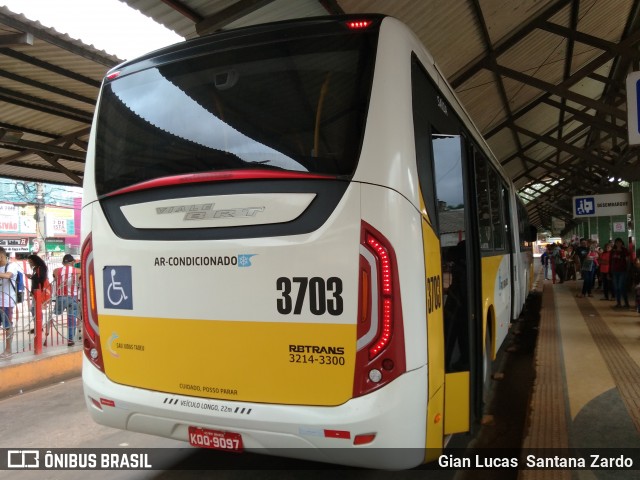 Empresa de Transporte São Judas Tadeu 3703 na cidade de Rio Branco, Acre, Brasil, por Gian Lucas  Santana Zardo. Número da foto: #7159763.