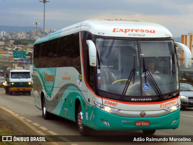 Expressa Turismo 55440 na cidade de Belo Horizonte, Minas Gerais, Brasil, por Adão Raimundo Marcelino. Número da foto: #7162794.