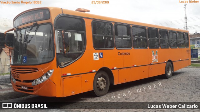 Viação Santo Ângelo 18032 na cidade de Curitiba, Paraná, Brasil, por Lucas Weber Calizario. Número da foto: #7159988.