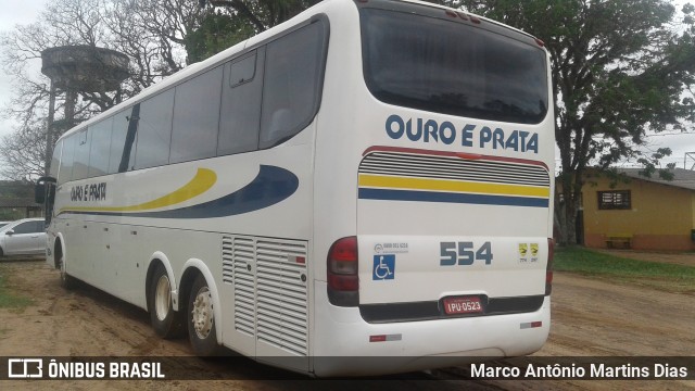 Viação Ouro e Prata 554 na cidade de Alegrete, Rio Grande do Sul, Brasil, por Marco Antônio Martins Dias. ID da foto: 7162795.