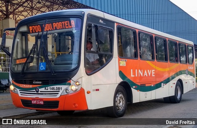 Linave Transportes RJ 146.081 na cidade de Paty do Alferes, Rio de Janeiro, Brasil, por David Freitas. ID da foto: 7162870.