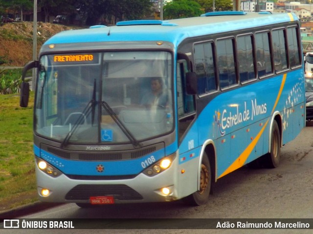 Estrela de Minas Viagens e Turismo 0108 na cidade de Belo Horizonte, Minas Gerais, Brasil, por Adão Raimundo Marcelino. ID da foto: 7162702.