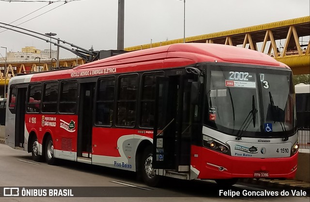 Himalaia Transportes > Ambiental Transportes Urbanos 4 1510 na cidade de São Paulo, São Paulo, Brasil, por Felipe Goncalves do Vale. ID da foto: 7160906.