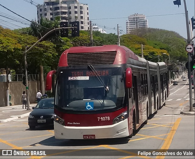 Viação Campo Belo 7 1078 na cidade de São Paulo, São Paulo, Brasil, por Felipe Goncalves do Vale. Número da foto: #7160897.
