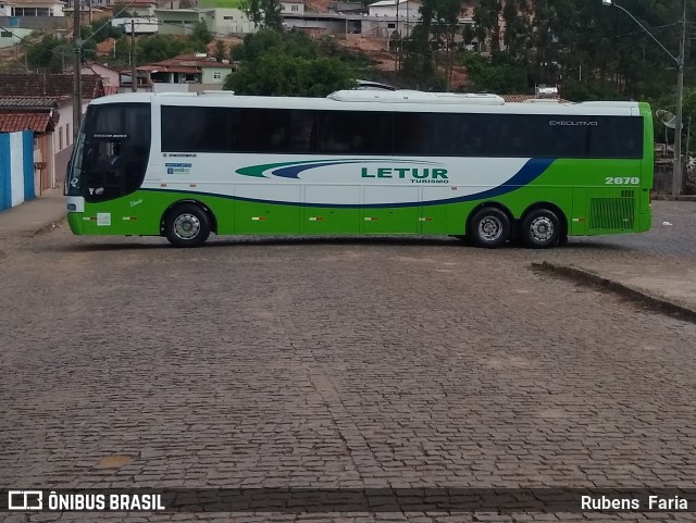 Letur Turismo 2670 na cidade de Passa Tempo, Minas Gerais, Brasil, por Rubens  Faria. ID da foto: 7163628.