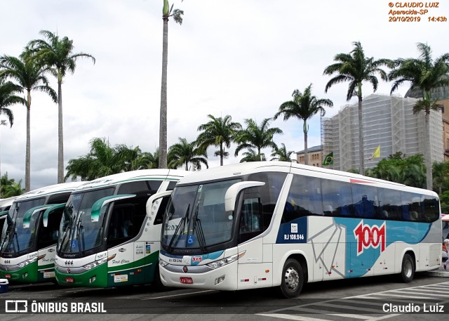 Auto Viação 1001 RJ 108.246 na cidade de Aparecida, São Paulo, Brasil, por Claudio Luiz. Número da foto: #7163799.