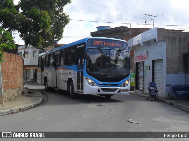 Expresso Vera Cruz 011 na cidade de Recife, Pernambuco, Brasil, por Felipe Luiz. ID da foto: 7163532.