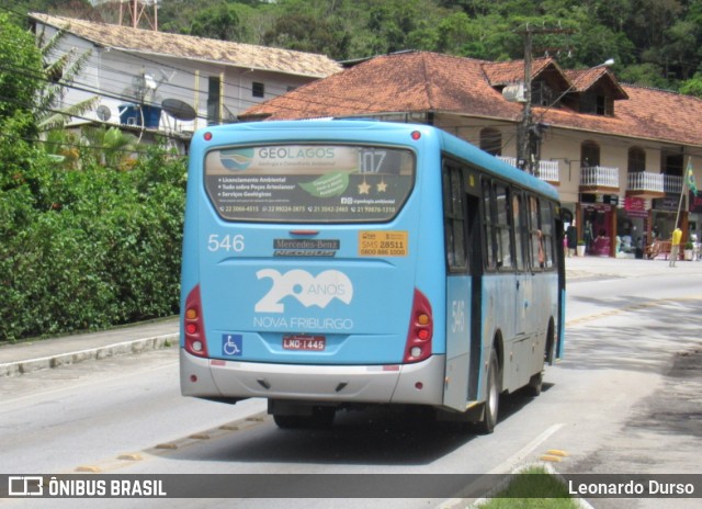 FAOL - Friburgo Auto Ônibus 546 na cidade de Nova Friburgo, Rio de Janeiro, Brasil, por Leonardo Durso. ID da foto: 7163529.