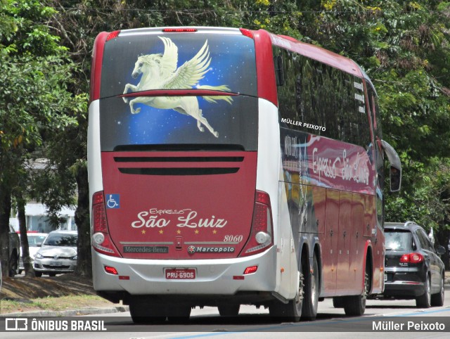 Expresso São Luiz 8060 na cidade de Maceió, Alagoas, Brasil, por Müller Peixoto. ID da foto: 7165258.