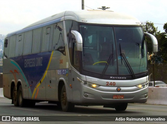 Expresso Diniz 240 na cidade de Belo Horizonte, Minas Gerais, Brasil, por Adão Raimundo Marcelino. Número da foto: #7165278.