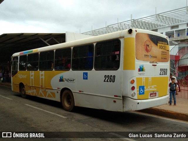 Auto Viação Floresta 2260 na cidade de Rio Branco, Acre, Brasil, por Gian Lucas  Santana Zardo. ID da foto: 7165991.