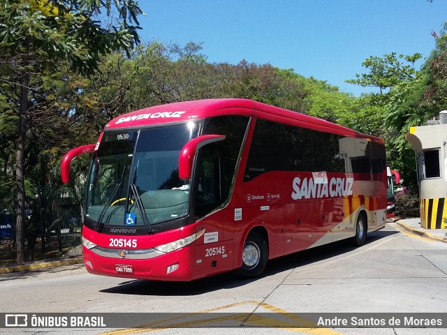 Viação Santa Cruz 205145 na cidade de São Paulo, São Paulo, Brasil, por Andre Santos de Moraes. ID da foto: 7167737.