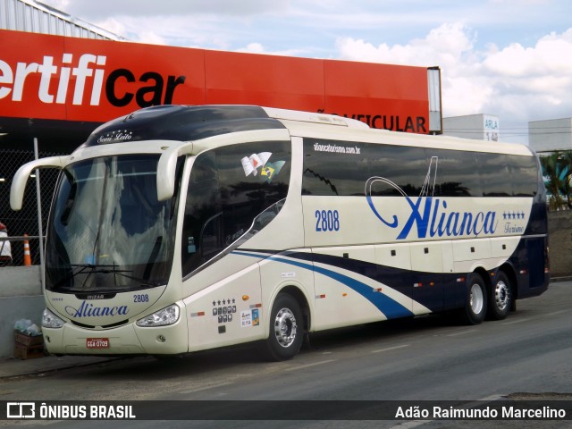 Aliança Turismo e Transporte 2808 na cidade de Belo Horizonte, Minas Gerais, Brasil, por Adão Raimundo Marcelino. ID da foto: 7168323.