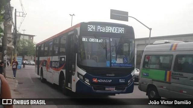 Viação Novacap B51537 na cidade de Rio de Janeiro, Rio de Janeiro, Brasil, por João Victor Damião. Número da foto: #7167862.