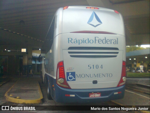 Rápido Federal 5104 na cidade de Salvador, Bahia, Brasil, por Mario dos Santos Nogueira Junior. Número da foto: #7166142.