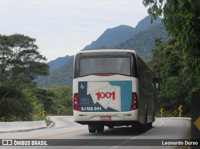 Auto Viação 1001 RJ 108.041 na cidade de Cachoeiras de Macacu, Rio de Janeiro, Brasil, por Leonardo Durso. ID da foto: 7166320.