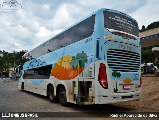 Transportadora Turística Natal 3100 na cidade de Mogi das Cruzes, São Paulo, Brasil, por Rudnei Aparecido da Silva. ID da foto: 7168740.