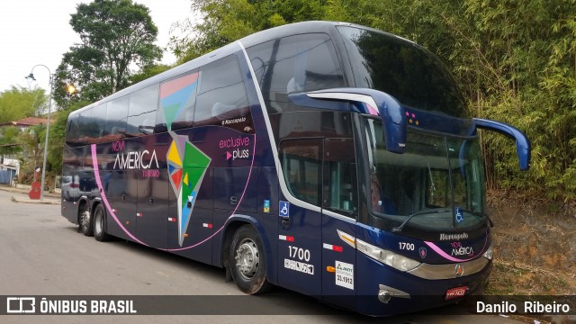 Nova América Turismo 1700 na cidade de Valença, Rio de Janeiro, Brasil, por Danilo  Ribeiro. Número da foto: #7166136.