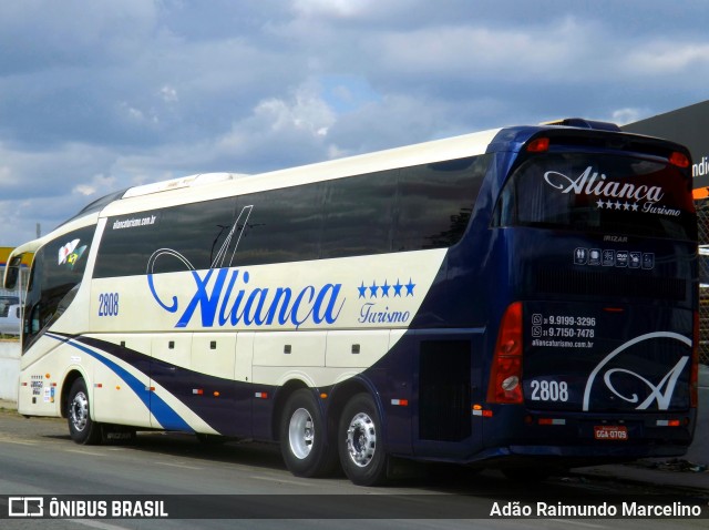 Aliança Turismo e Transporte 2808 na cidade de Belo Horizonte, Minas Gerais, Brasil, por Adão Raimundo Marcelino. ID da foto: 7168329.