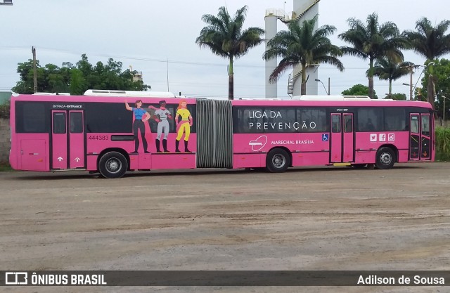 Auto Viação Marechal Brasília 444383 na cidade de Taguatinga, Distrito Federal, Brasil, por Adilson de Sousa. ID da foto: 7168225.