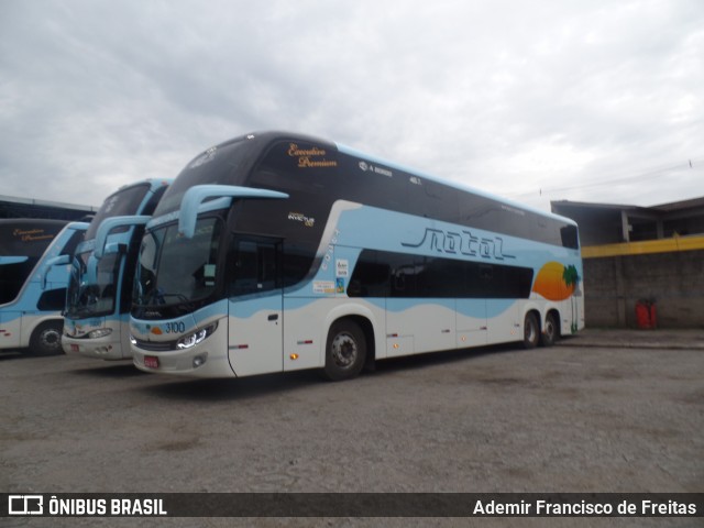 Transportadora Turística Natal 3100 na cidade de Mogi das Cruzes, São Paulo, Brasil, por Ademir Francisco de Freitas. ID da foto: 7167442.