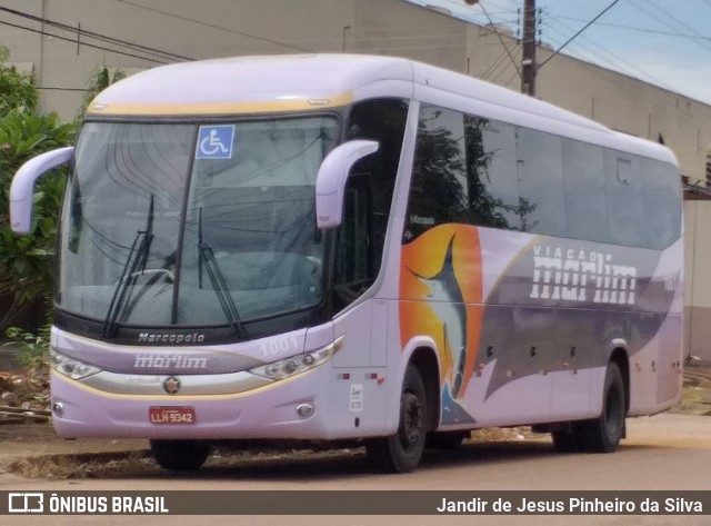 Viação Marlim 1001 na cidade de Porto Velho, Rondônia, Brasil, por Jandir de Jesus Pinheiro da Silva. ID da foto: 7169398.