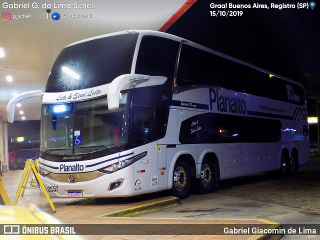 Planalto Transportes 2557 na cidade de Registro, São Paulo, Brasil, por Gabriel Giacomin de Lima. Número da foto: #7170541.