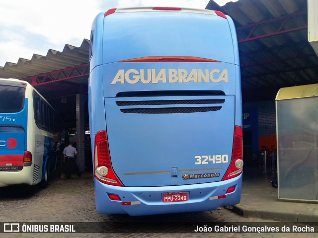 Viação Águia Branca 32490 na cidade de Vitória da Conquista, Bahia, Brasil, por João Gabriel Gonçalves da Rocha. Número da foto: #7169538.