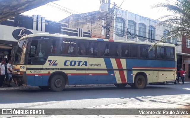 Viação Cota - Cota Transportes 156 na cidade de Matozinhos, Minas Gerais, Brasil, por Vicente de Paulo Alves. Número da foto: #7169321.