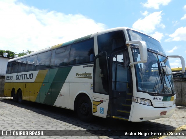 Empresa Gontijo de Transportes 12690 na cidade de Goiânia, Goiás, Brasil, por Victor Hugo  Ferreira Soares. ID da foto: 7169432.