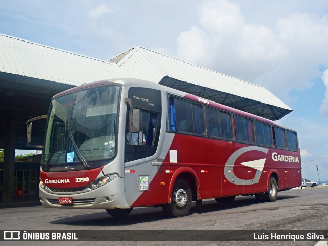 Expresso Gardenia 3390 na cidade de Varginha, Minas Gerais, Brasil, por Luis Henrique Silva. ID da foto: 7173709.