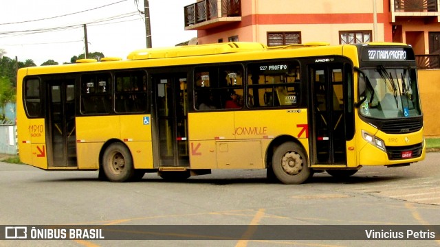 Gidion Transporte e Turismo 11910 na cidade de Joinville, Santa Catarina, Brasil, por Vinicius Petris. Número da foto: #7171383.