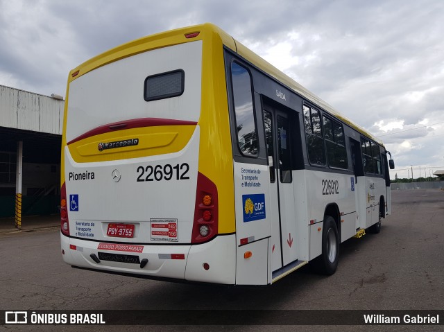 Viação Pioneira 226912 na cidade de Ceilândia, Distrito Federal, Brasil, por William Gabriel. Número da foto: #7171423.