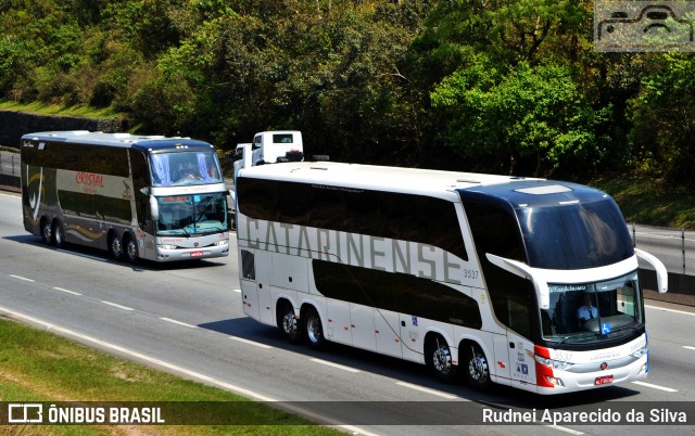 Auto Viação Catarinense 3537 na cidade de Arujá, São Paulo, Brasil, por Rudnei Aparecido da Silva. Número da foto: #7171941.