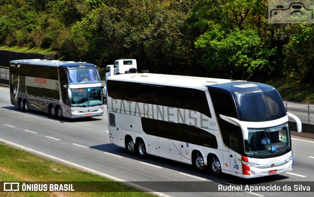 Auto Viação Catarinense 3537 na cidade de Arujá, São Paulo, Brasil, por Rudnei Aparecido da Silva. ID da foto: 7171941.