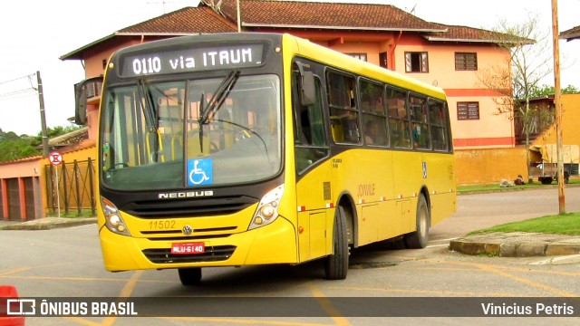 Gidion Transporte e Turismo 11502 na cidade de Joinville, Santa Catarina, Brasil, por Vinicius Petris. ID da foto: 7171392.