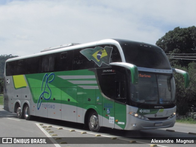 JS Rodrigues Turismo 0020 na cidade de Seropédica, Rio de Janeiro, Brasil, por Alexandre  Magnus. Número da foto: #7173629.