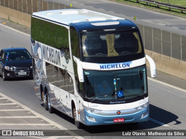 Michelon Turismo 2270 na cidade de Aparecida, São Paulo, Brasil, por Luiz Otavio Matheus da Silva. Número da foto: #7172385.