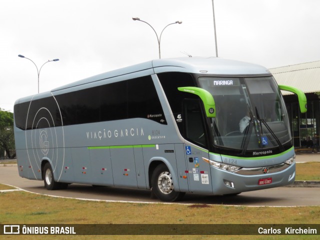 Viação Garcia 8124 na cidade de Maringá, Paraná, Brasil, por Carlos Kircheim. Número da foto: #7173131.