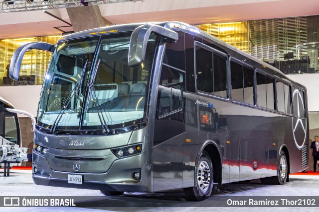 Mercedes-Benz OH-1625 BlueTec 5 - Arggento 3.4 - Expo ANPACT 2019 na cidade de Puebla, Puebla, México, por Omar Ramírez Thor2102. ID da foto: 7171436.