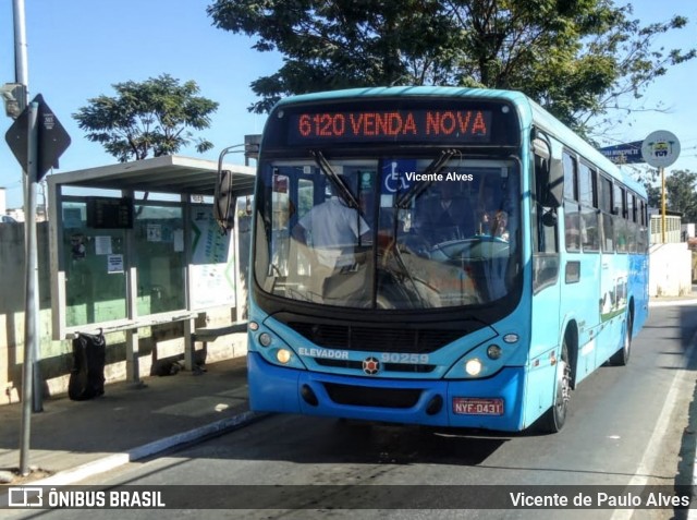 Saritur - Santa Rita Transporte Urbano e Rodoviário 90259 na cidade de Ribeirão das Neves, Minas Gerais, Brasil, por Vicente de Paulo Alves. Número da foto: #7172628.