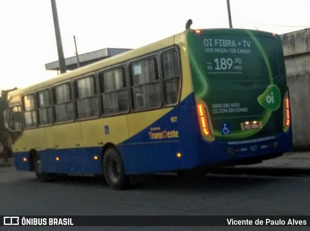 Trancid - Transporte Cidade de Divinópolis 107 na cidade de Divinópolis, Minas Gerais, Brasil, por Vicente de Paulo Alves. Número da foto: #7172661.