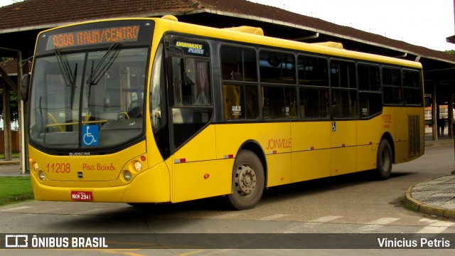 Gidion Transporte e Turismo 11208 na cidade de Joinville, Santa Catarina, Brasil, por Vinicius Petris. ID da foto: 7171378.