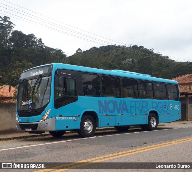 FAOL - Friburgo Auto Ônibus 486 na cidade de Teresópolis, Rio de Janeiro, Brasil, por Leonardo Durso. ID da foto: 7171796.