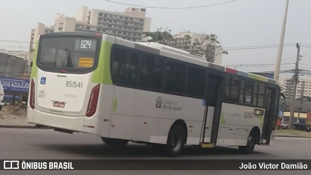 Viação Novacap B51541 na cidade de Rio de Janeiro, Rio de Janeiro, Brasil, por João Victor Damião. Número da foto: #7174458.